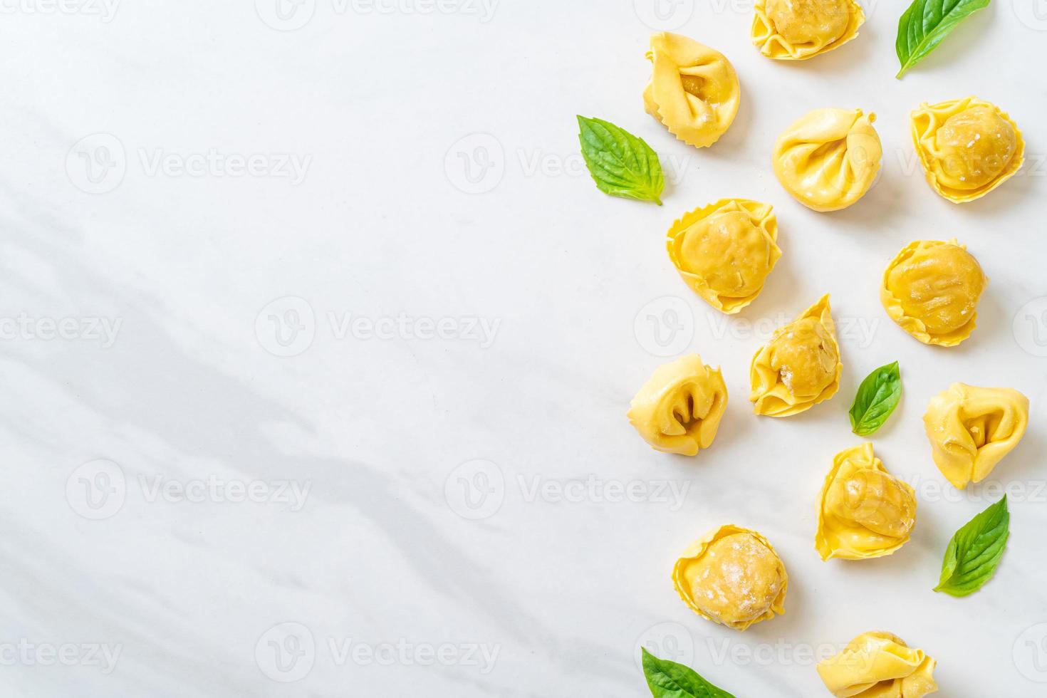 Italian traditional tortellini pasta photo