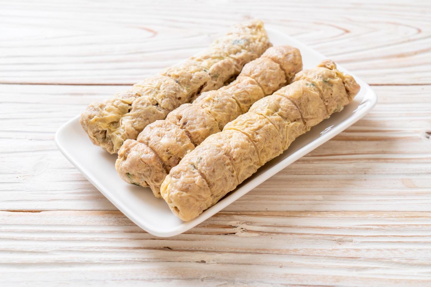 Steamed Crab Meat Roll photo