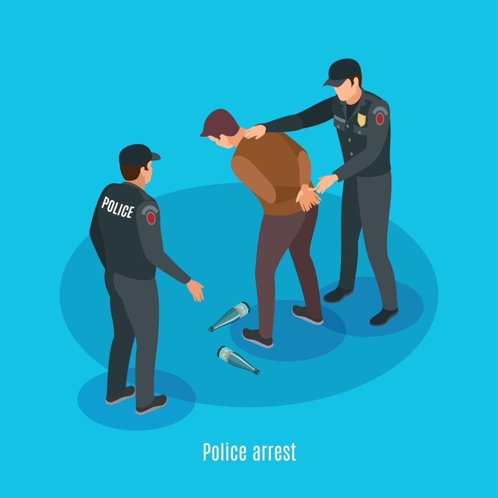 Alcoholism Isometric Background Poster Vector Illustration