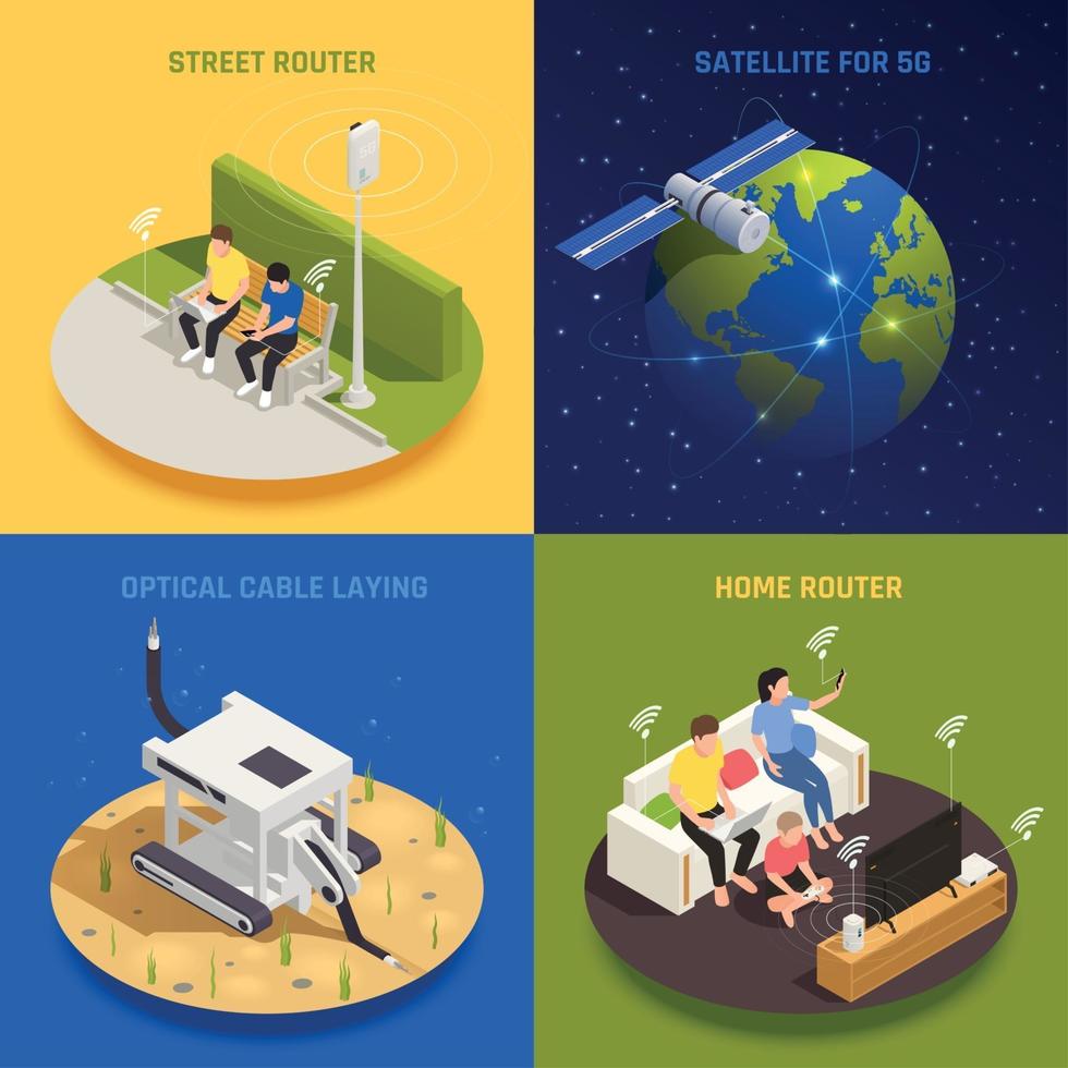 5G Internet Design Concept Vector Illustration