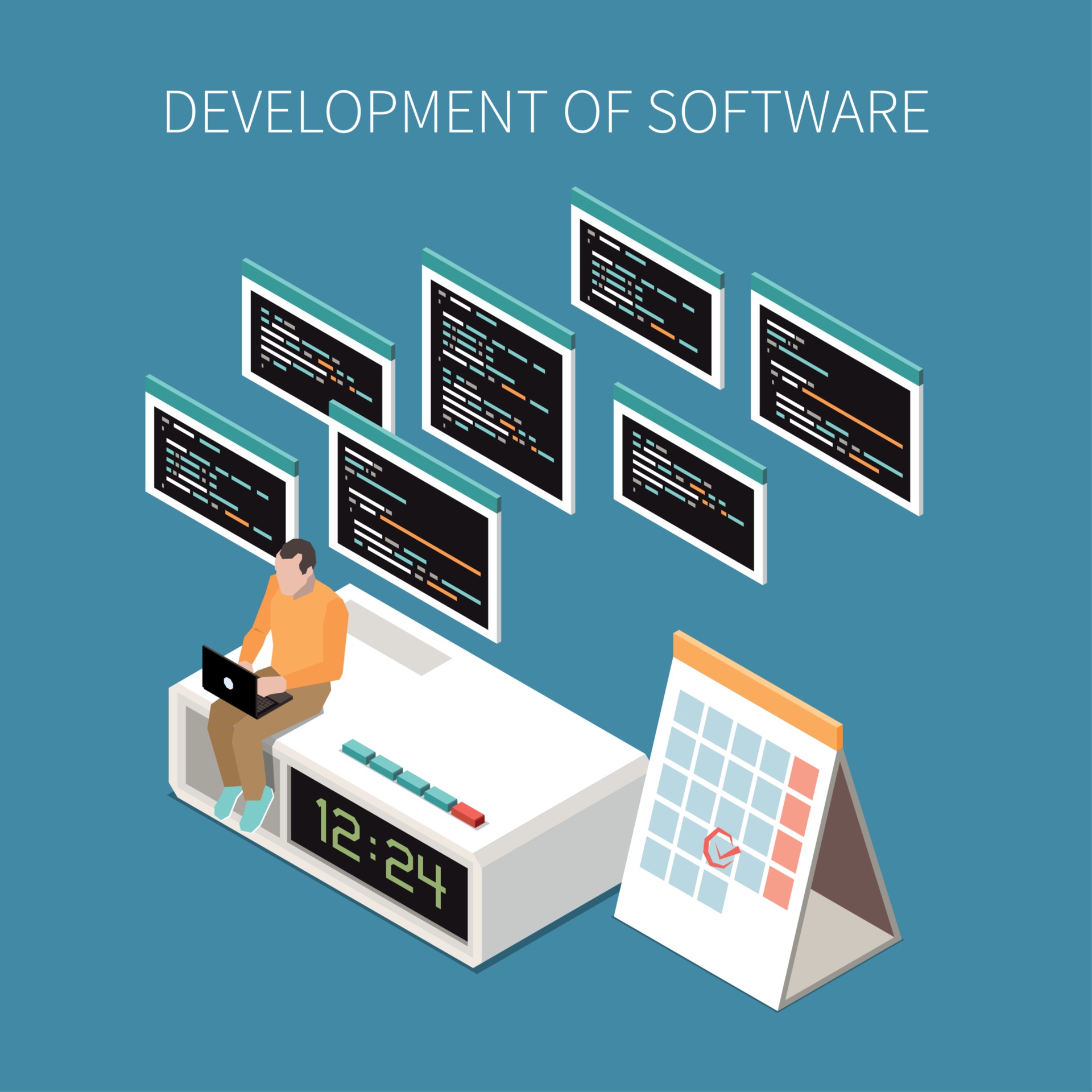 Programming Operations Concept Vector Illustration 2951358 Vector Art ...