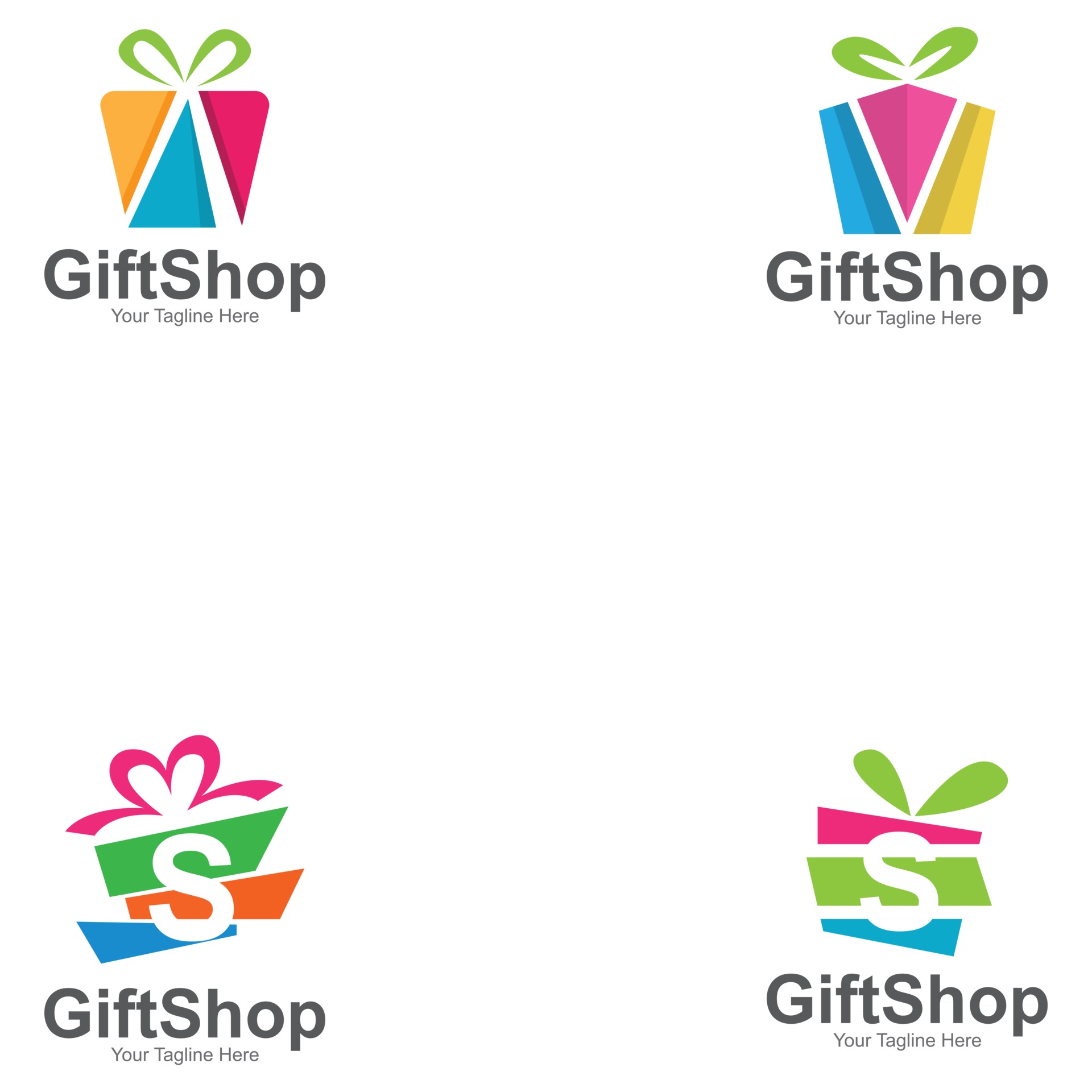 Gift Shop Logo Symbol Template Design Emblem Creative Symbol Icon Vector Art At Vecteezy
