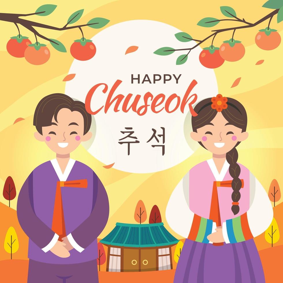 Happy Chuseok Celebration vector