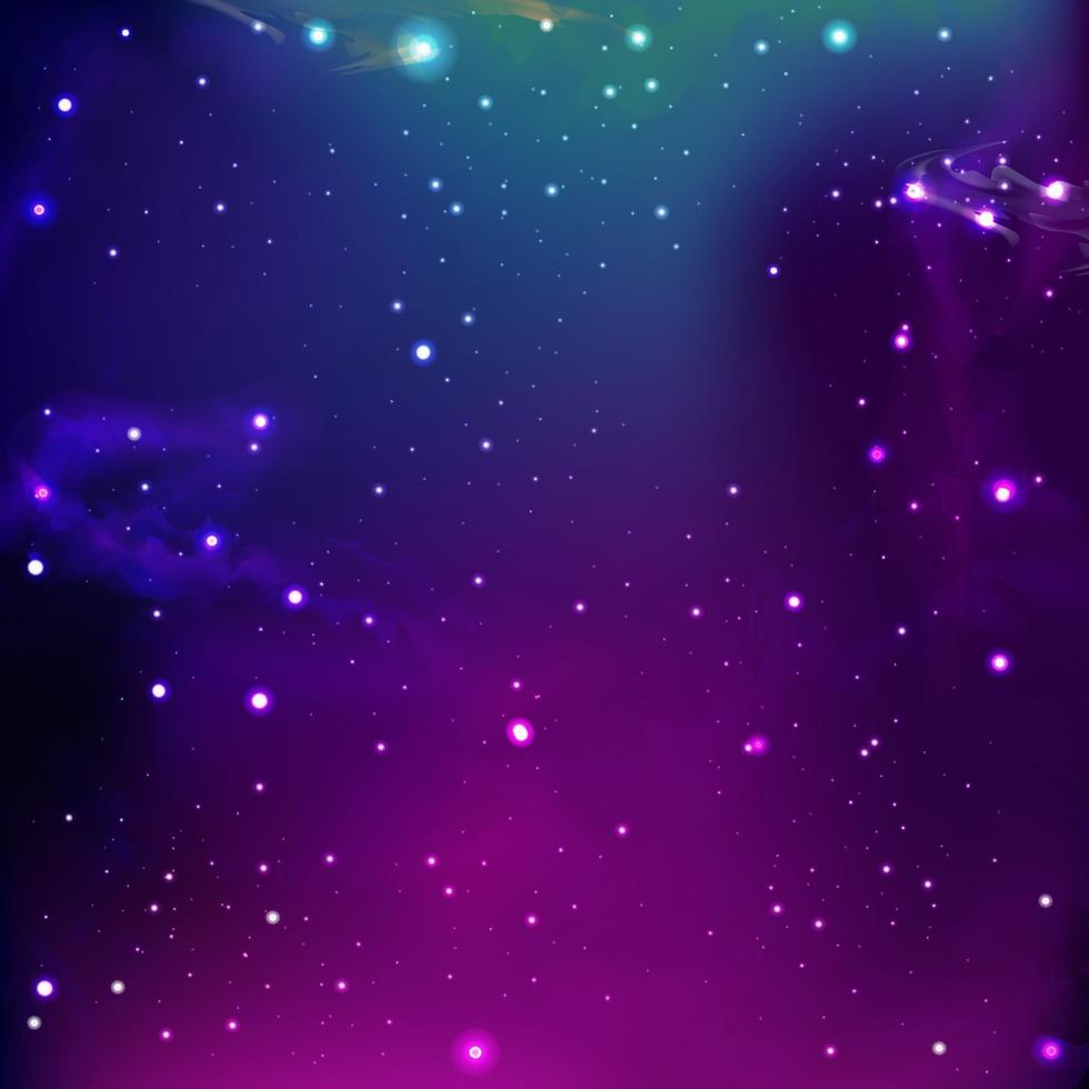 Realistic Space scene with Stars vector