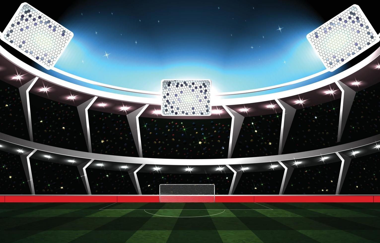 Football Stadium Background Concept vector