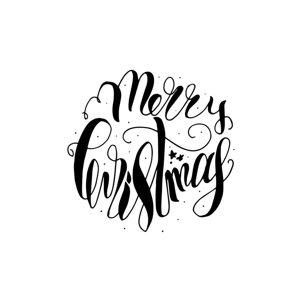 Merry Christmas and Happy New Year vector