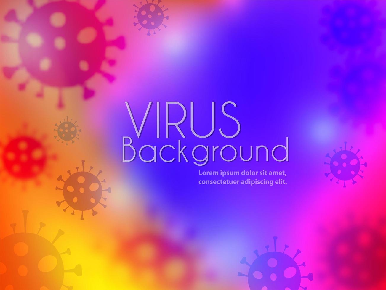 Virus epidemic molecule illustration background for vector