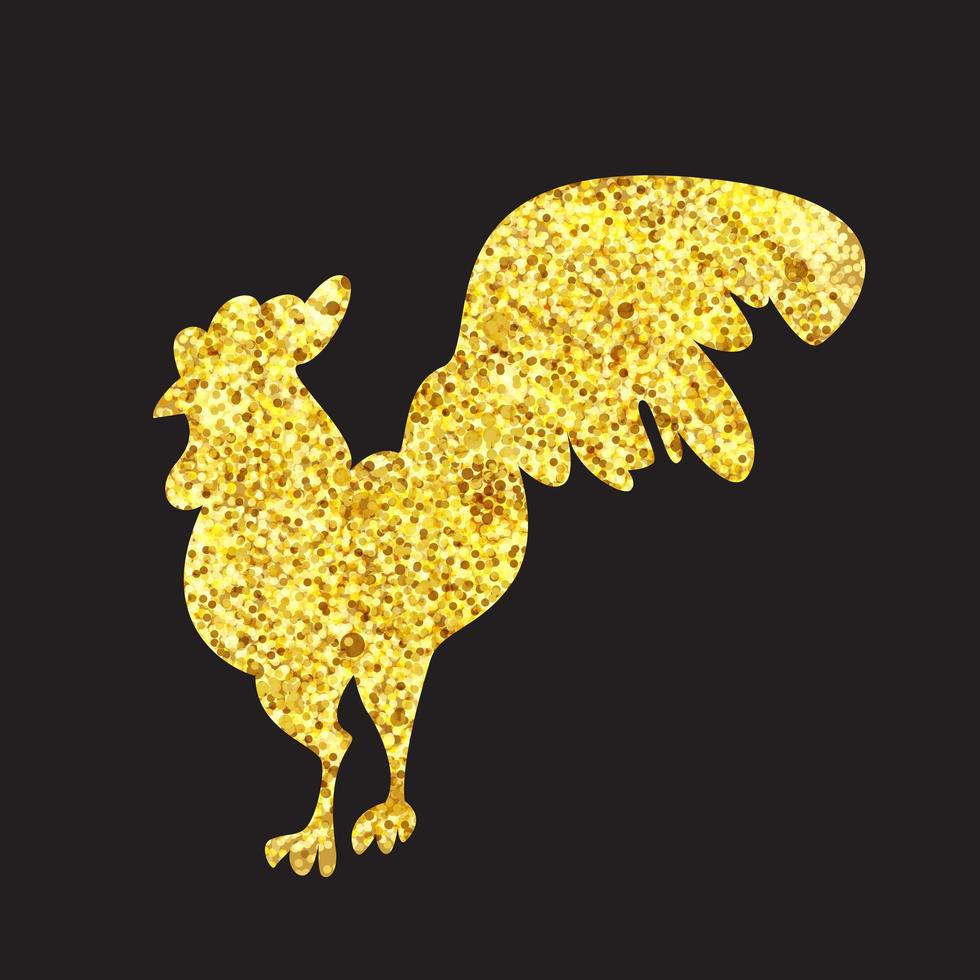 Gold Cock Banner vector