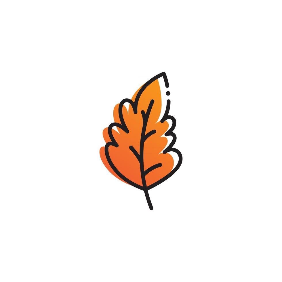 Autumn leaves fall simple vector