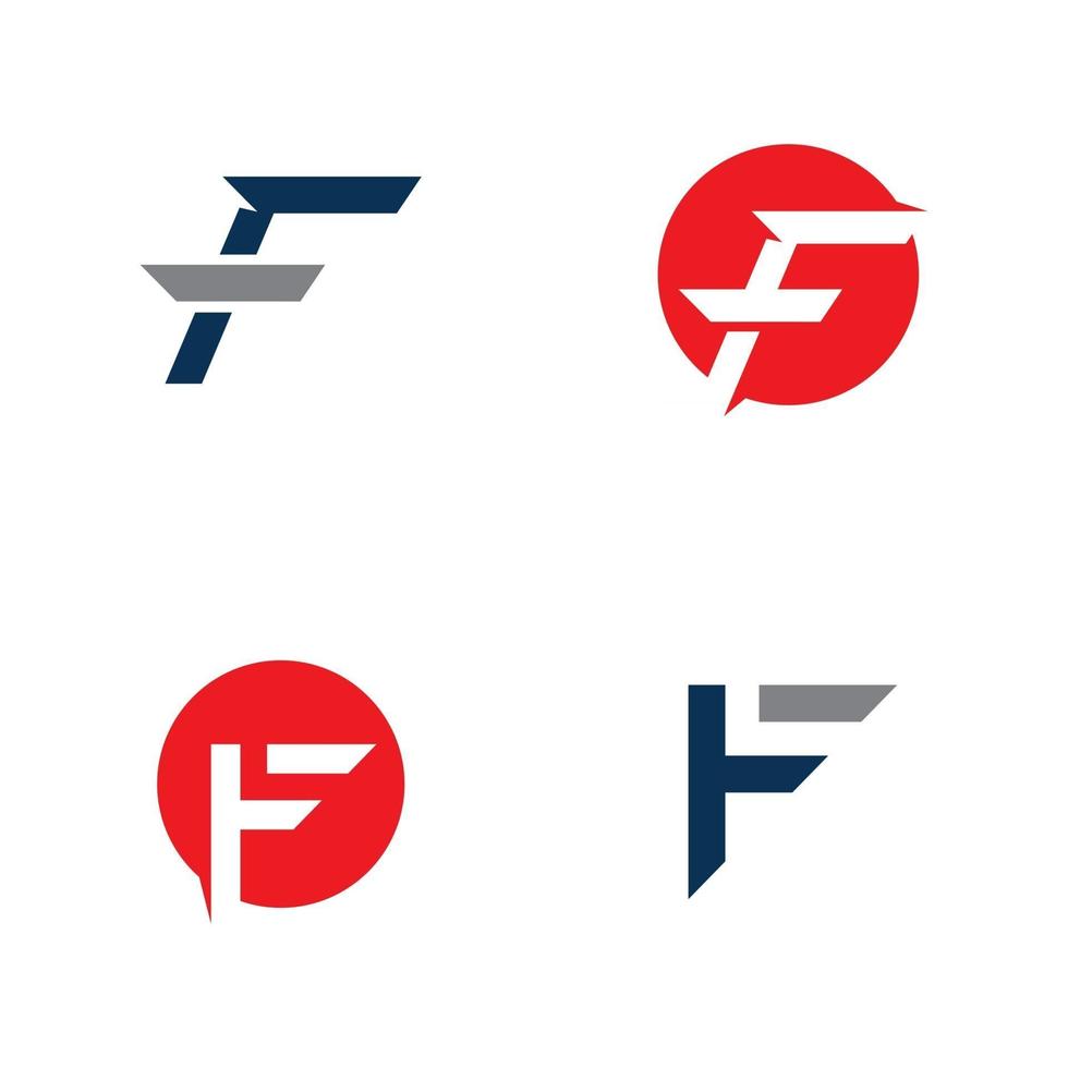 F logo and symbols template vector