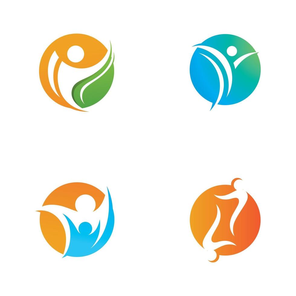 Health people life logo sign vector  illustration
