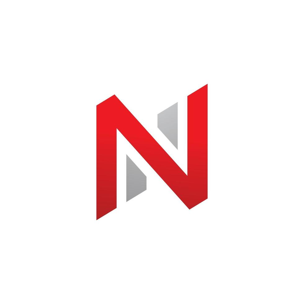 Plantilla de vector de símbolo de negocio de logotipo de letra n