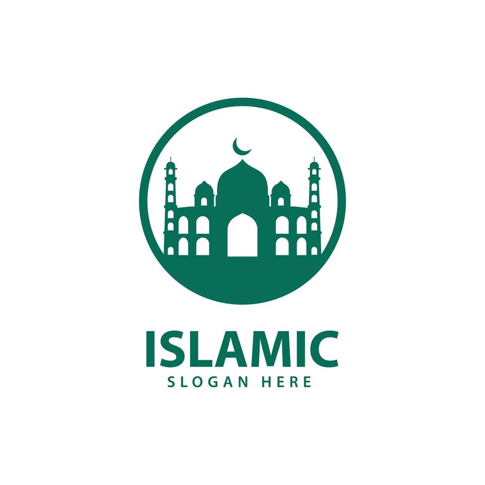 vector de diseño de logotipo islámico, ilustración del icono de plantilla.