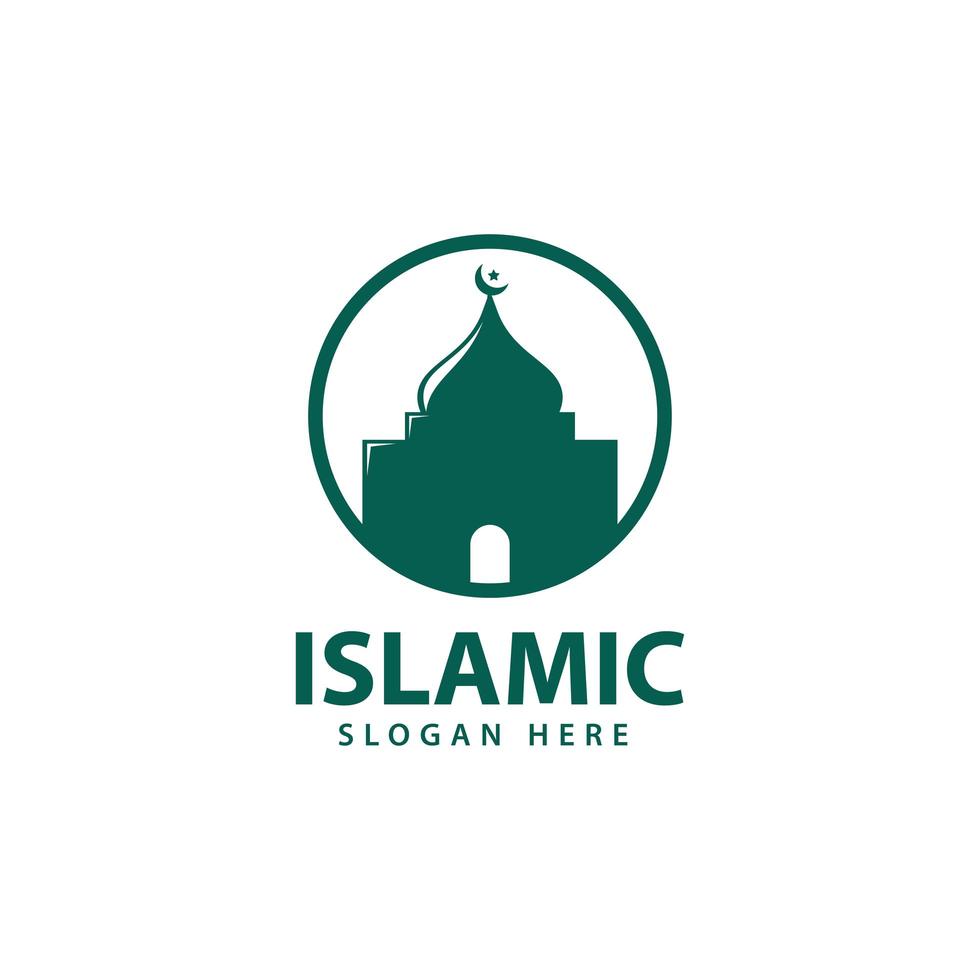 vector de diseño de logotipo islámico, ilustración del icono de plantilla.