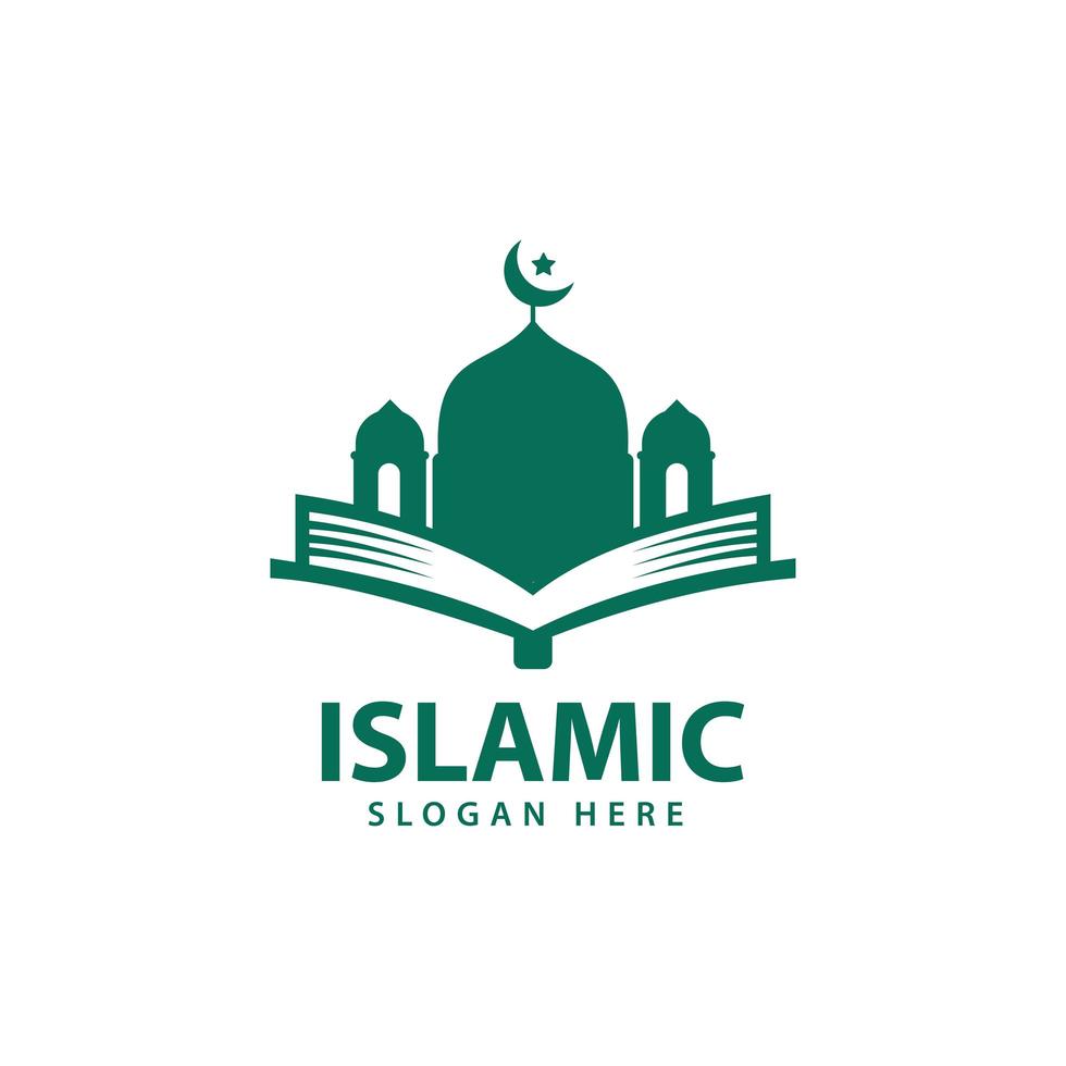 Islamic logo design vector, template icon illustration. vector