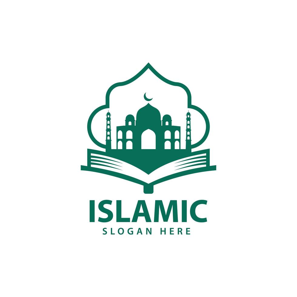 Islamic logo design vector, template icon illustration. vector