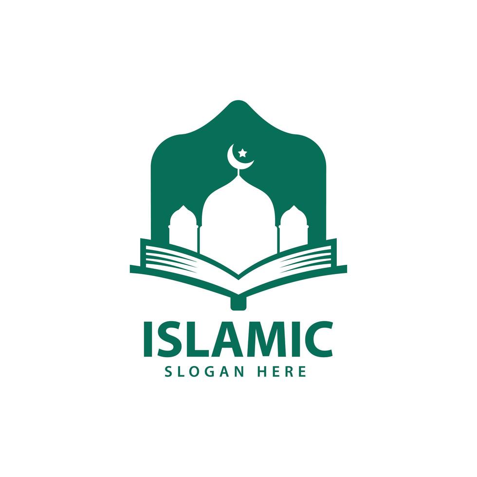 Islamic logo design vector, template icon illustration. vector