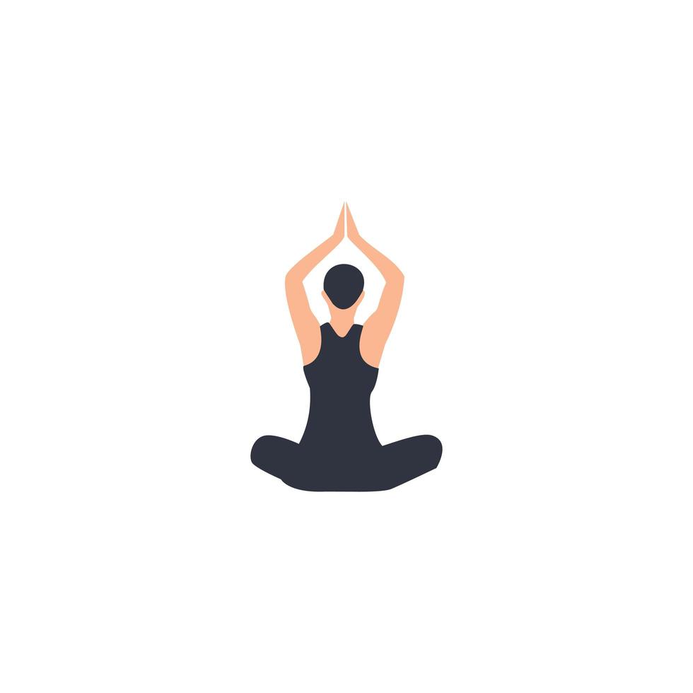Female yoga. Vector illustration of beautiful cartoon woman. 2953530