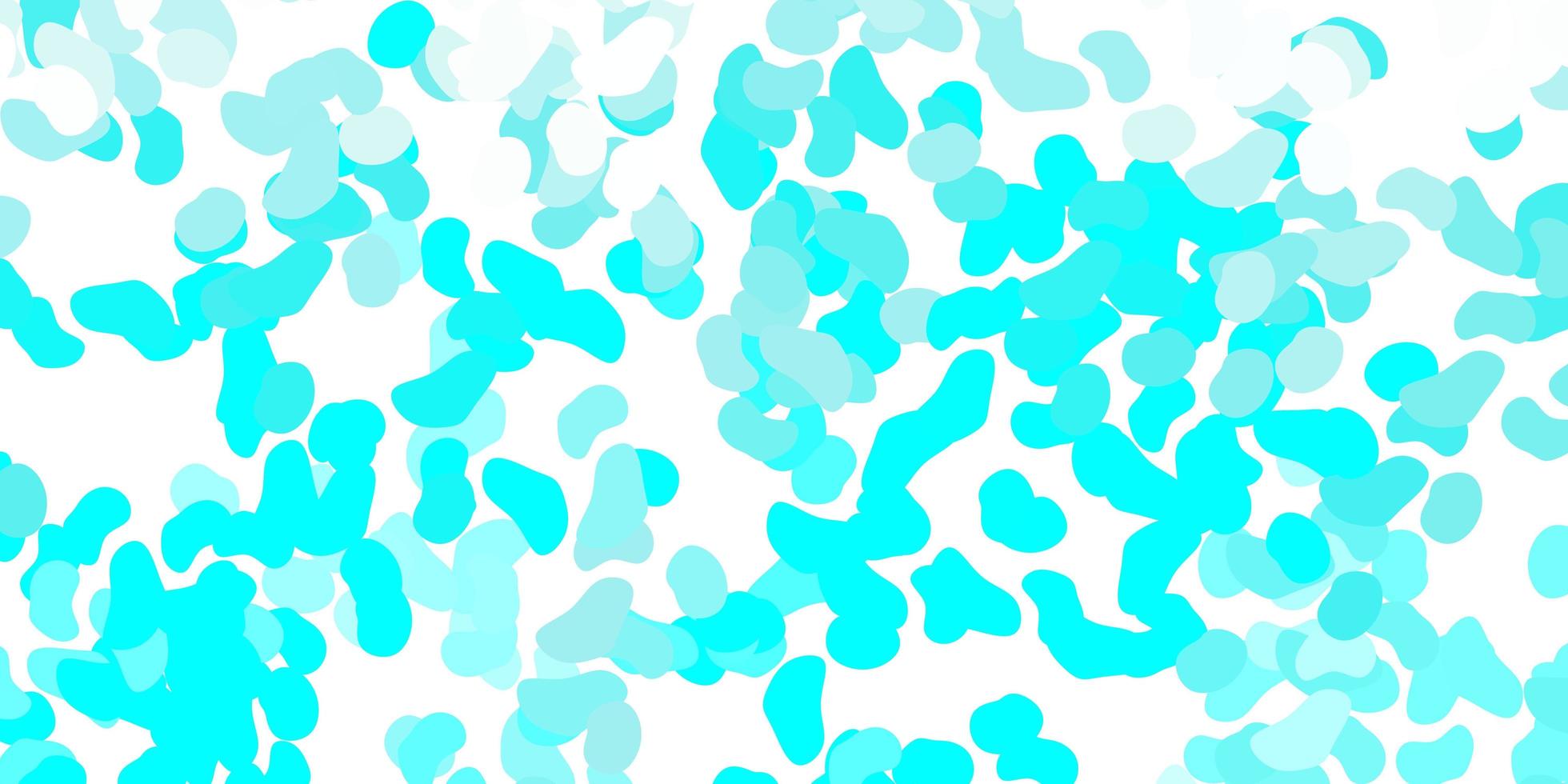 Light green vector texture with memphis shapes.