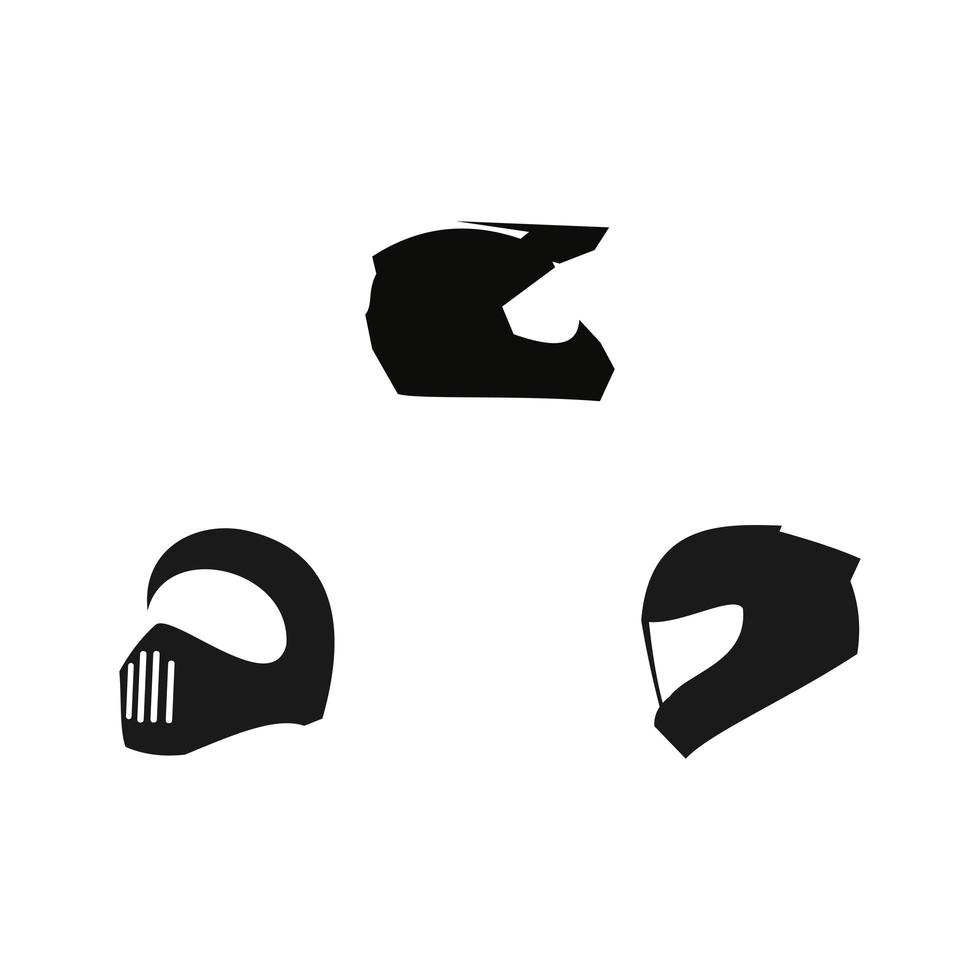 helmet motorcycle logo template, transportation vector