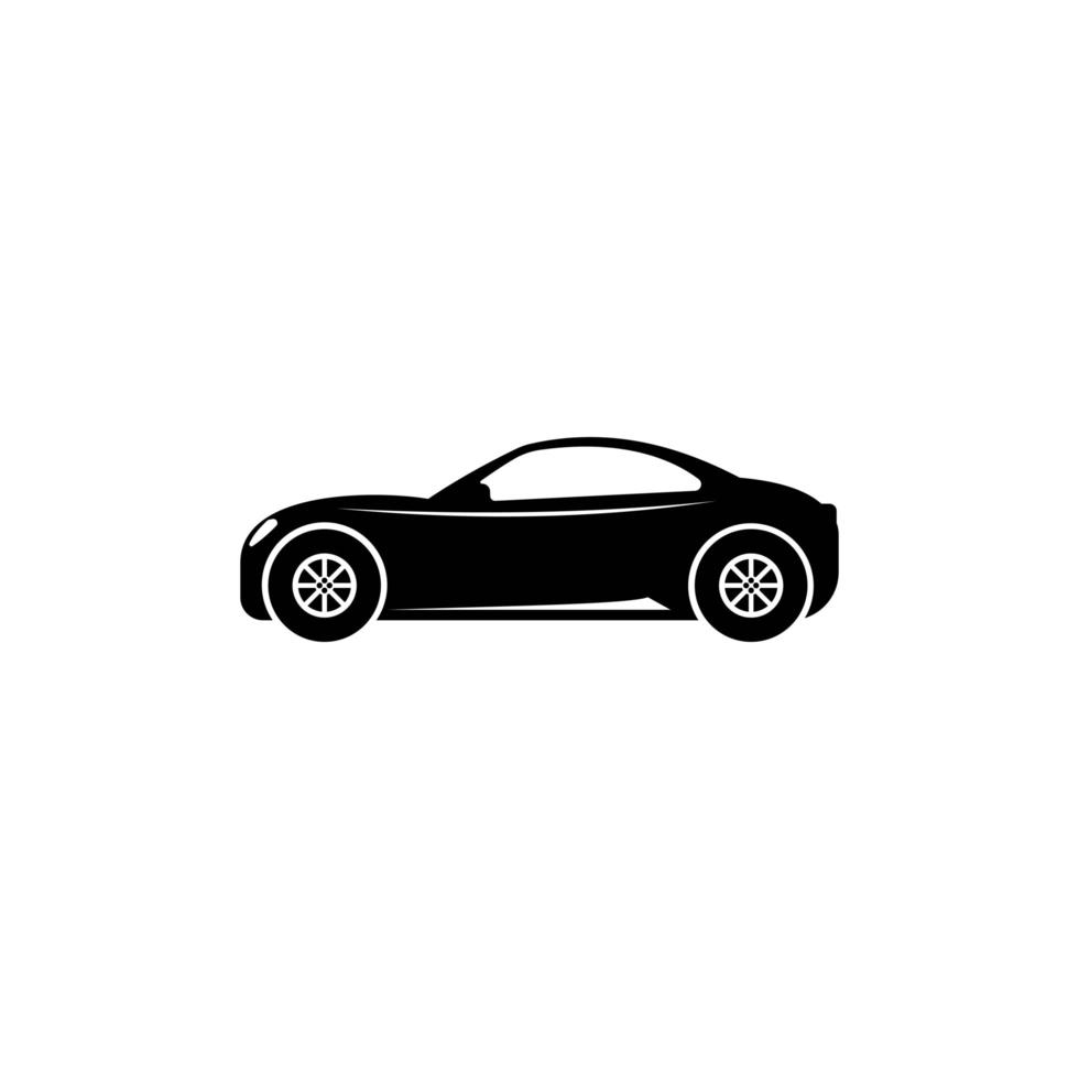 Car silhouette logo template, design vector icon illustration.