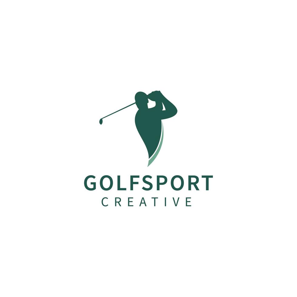 Golf logo template design vector icon illustration.