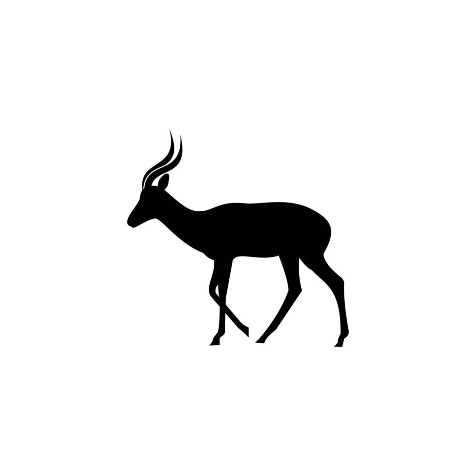 plantilla de logotipo de ciervos, ilustración de icono de vector de diseño.