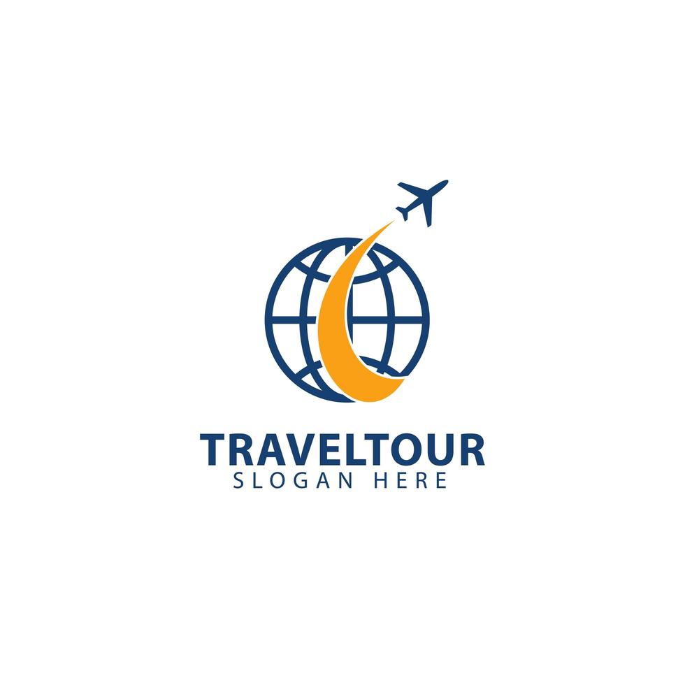 Travel tour logo template, design vector illustration.