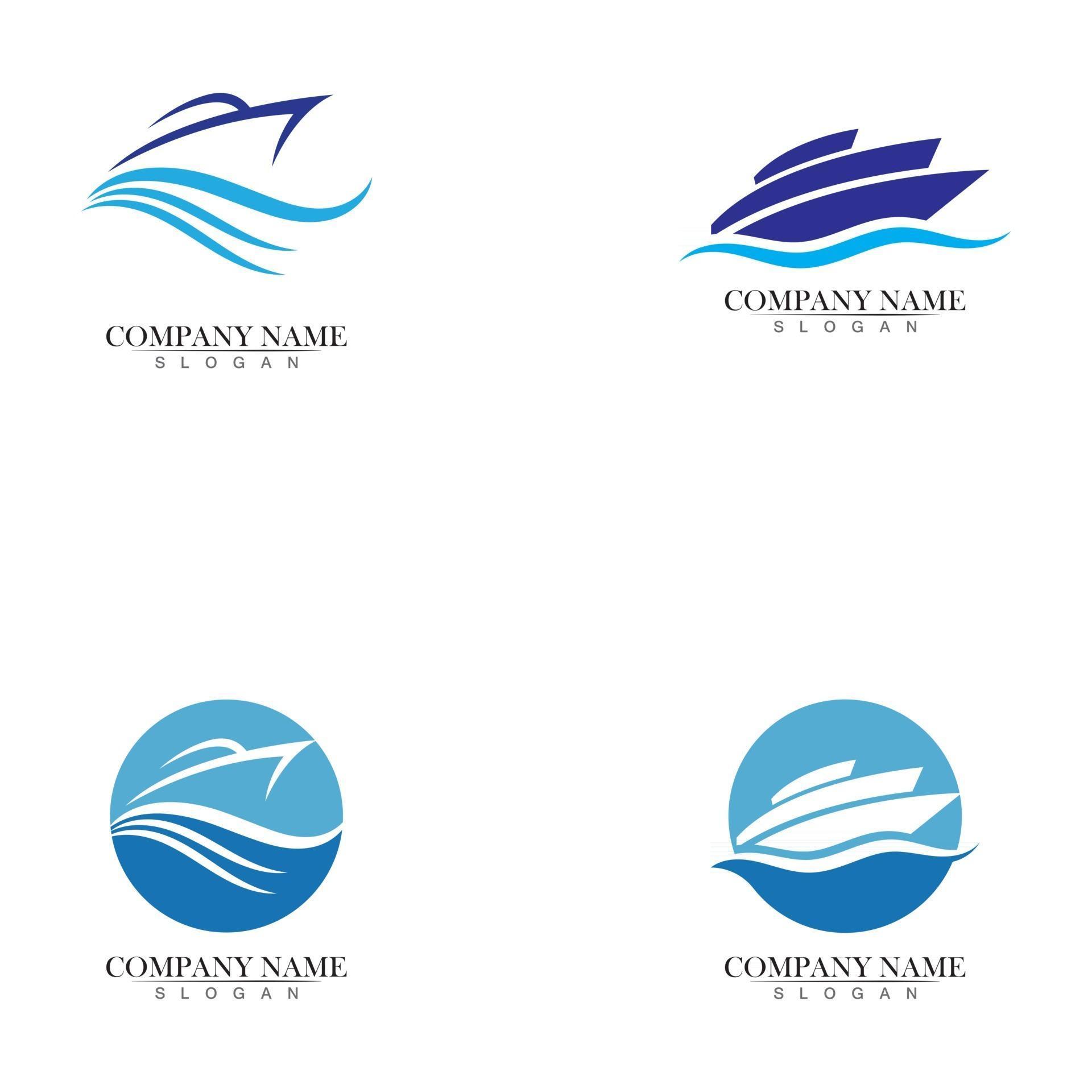 Ocean cruise liner ship silhouette simple linear logo 2953649 Vector ... Simple Ship Silhouette
