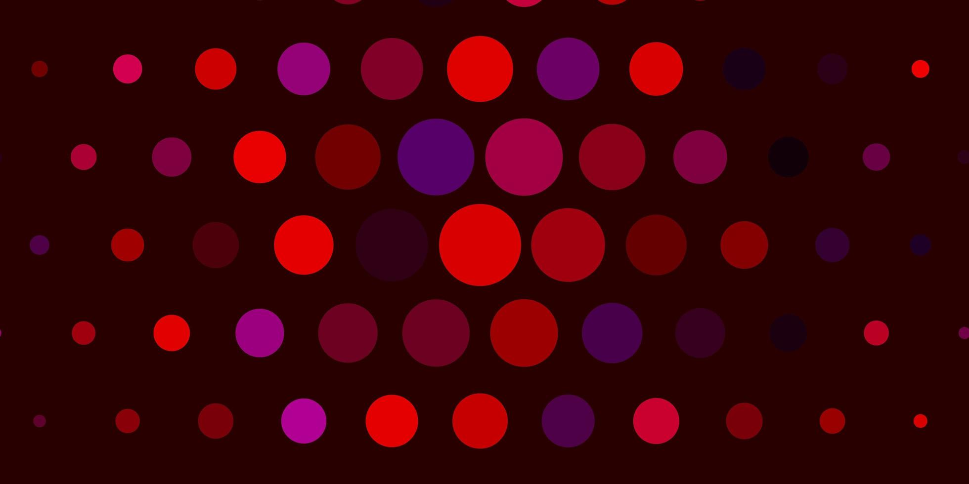 Light Pink, Red vector pattern with spheres.