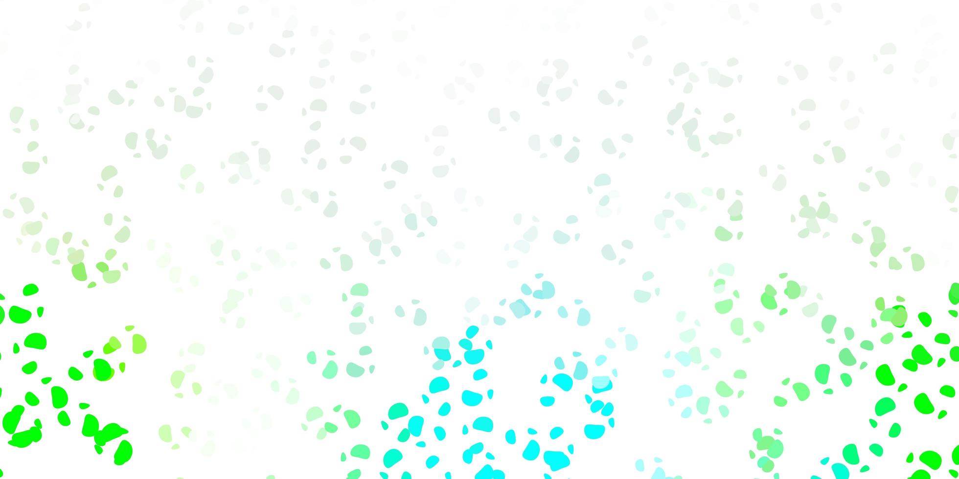Light green vector backdrop with chaotic shapes.