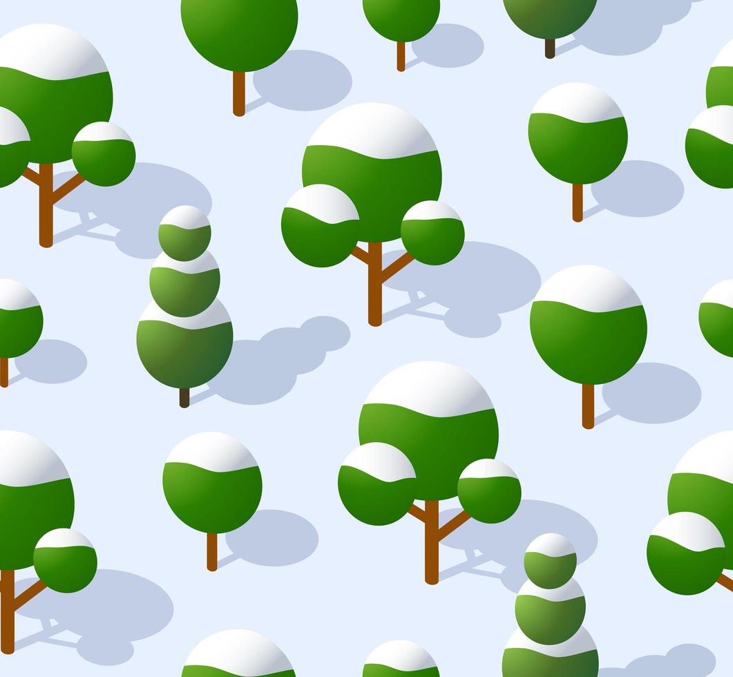 The seamless pattern is the background of the isometric vector