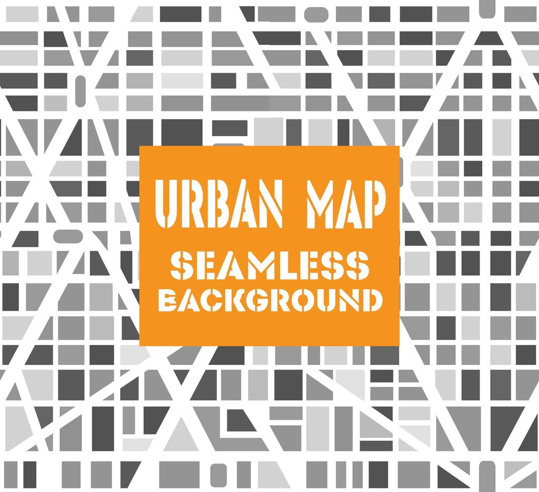 Background city map pattern repeating seamless vector