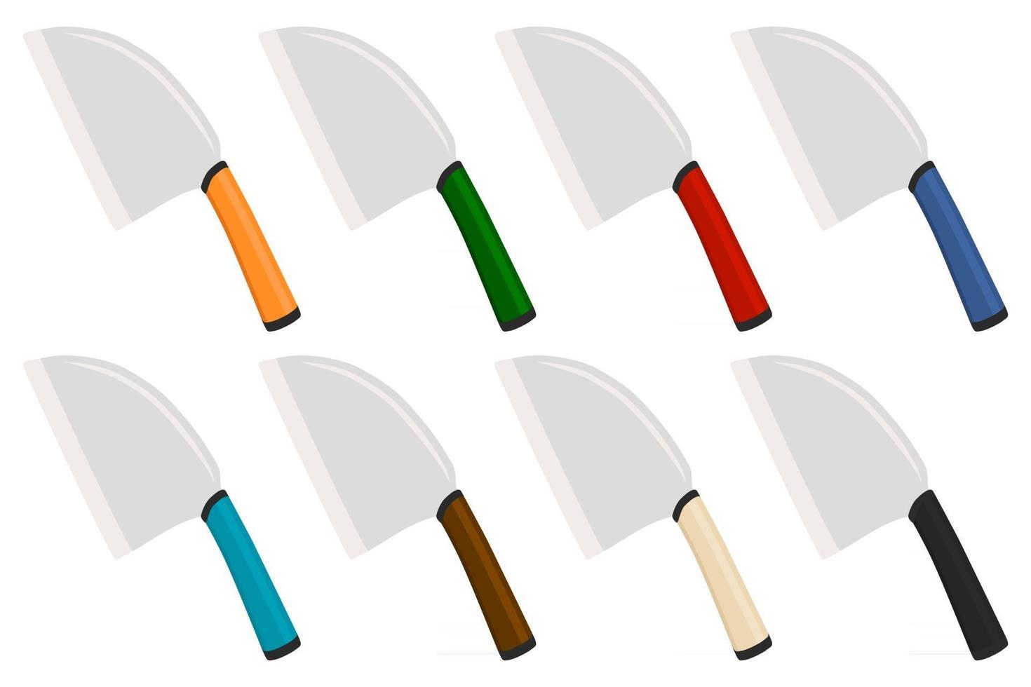 Illustration on theme big kit steel axes with wooden handle vector