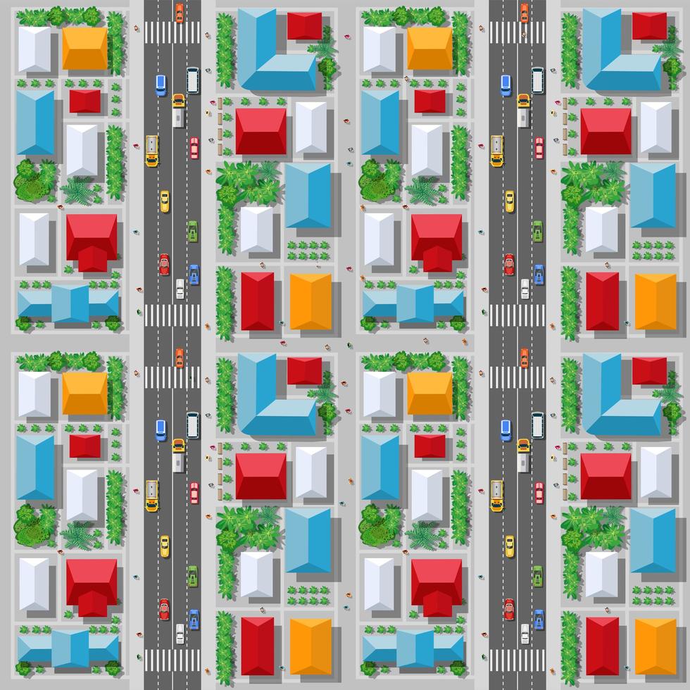 The top view from traffic, transport, transportation is a map vector