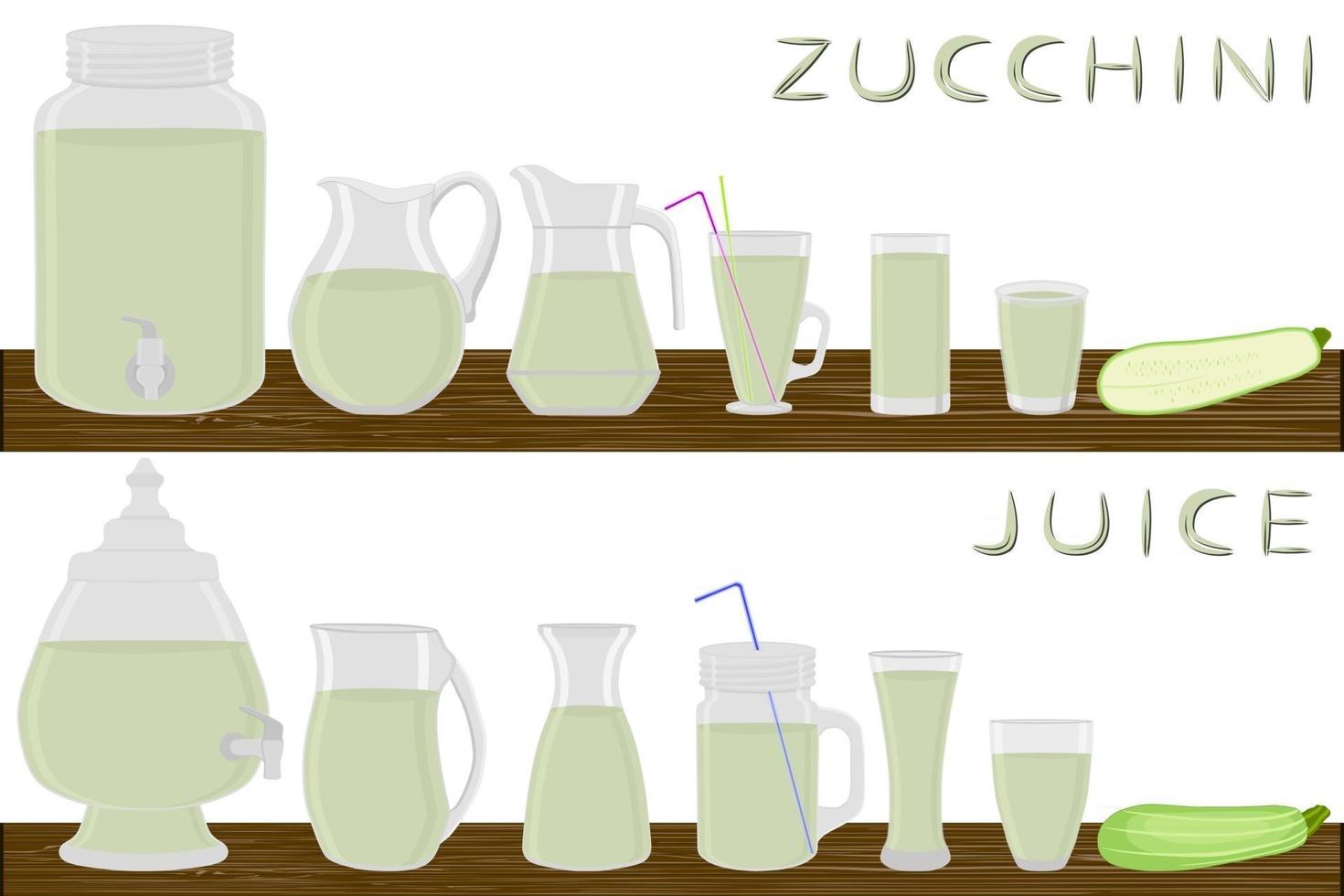Illustration on theme big kit different types glassware vector