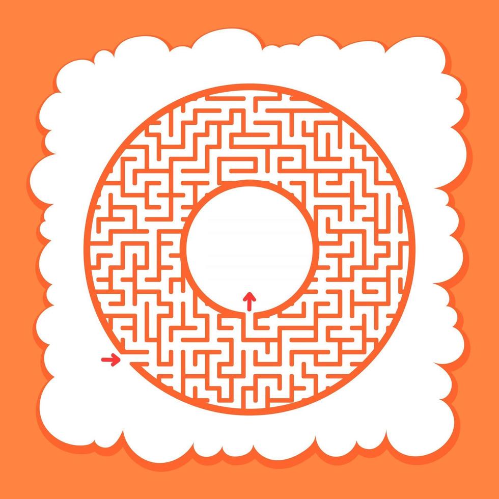 Maze for kids. Puzzle for children. Labyrinth conundrum. vector