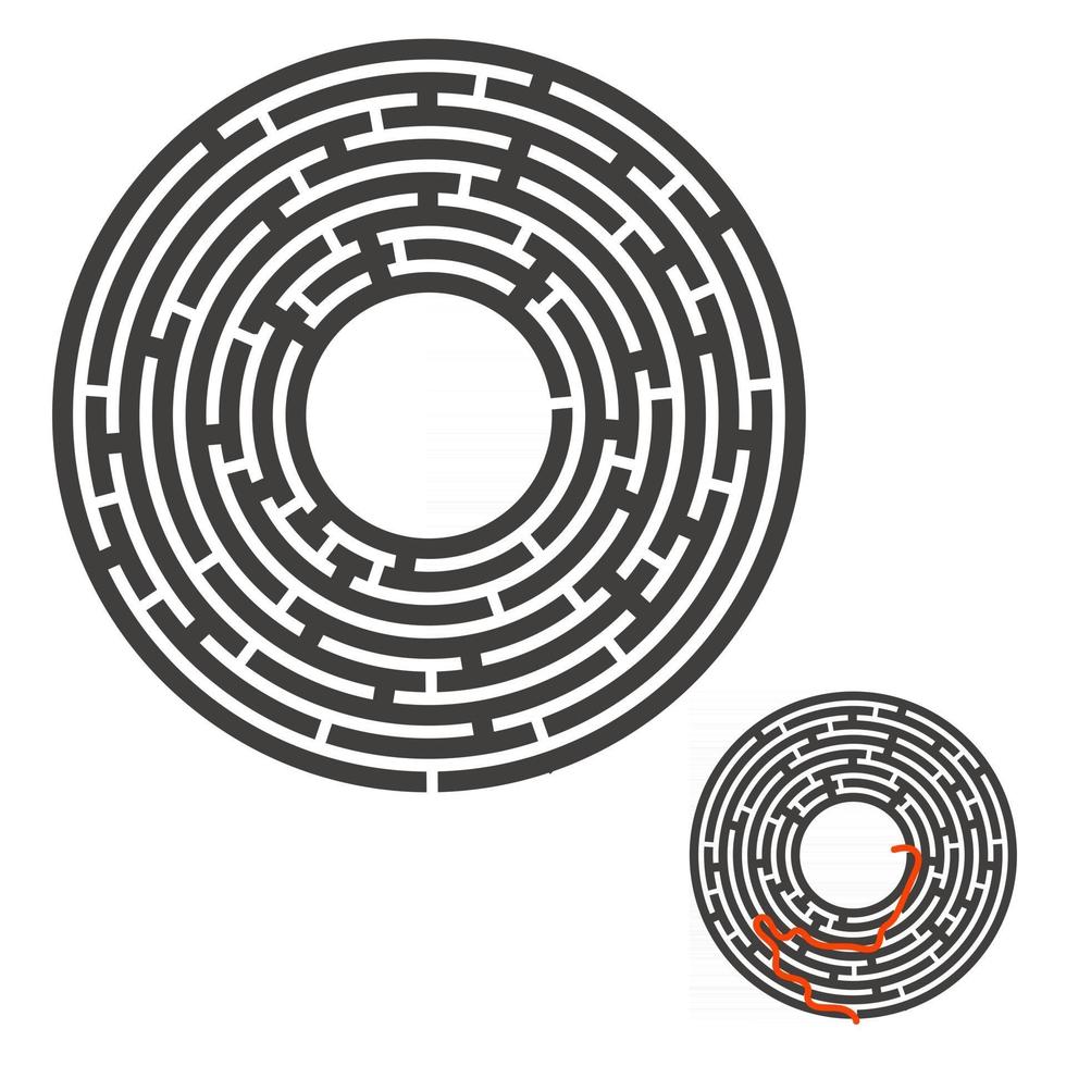 Maze for kids. Puzzle for children.  Labyrinth conundrum. vector