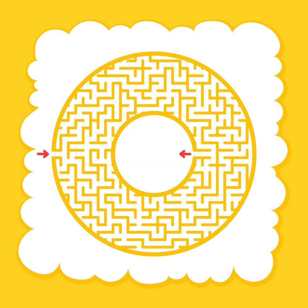 Maze for kids. Puzzle for children.  Labyrinth conundrum. vector