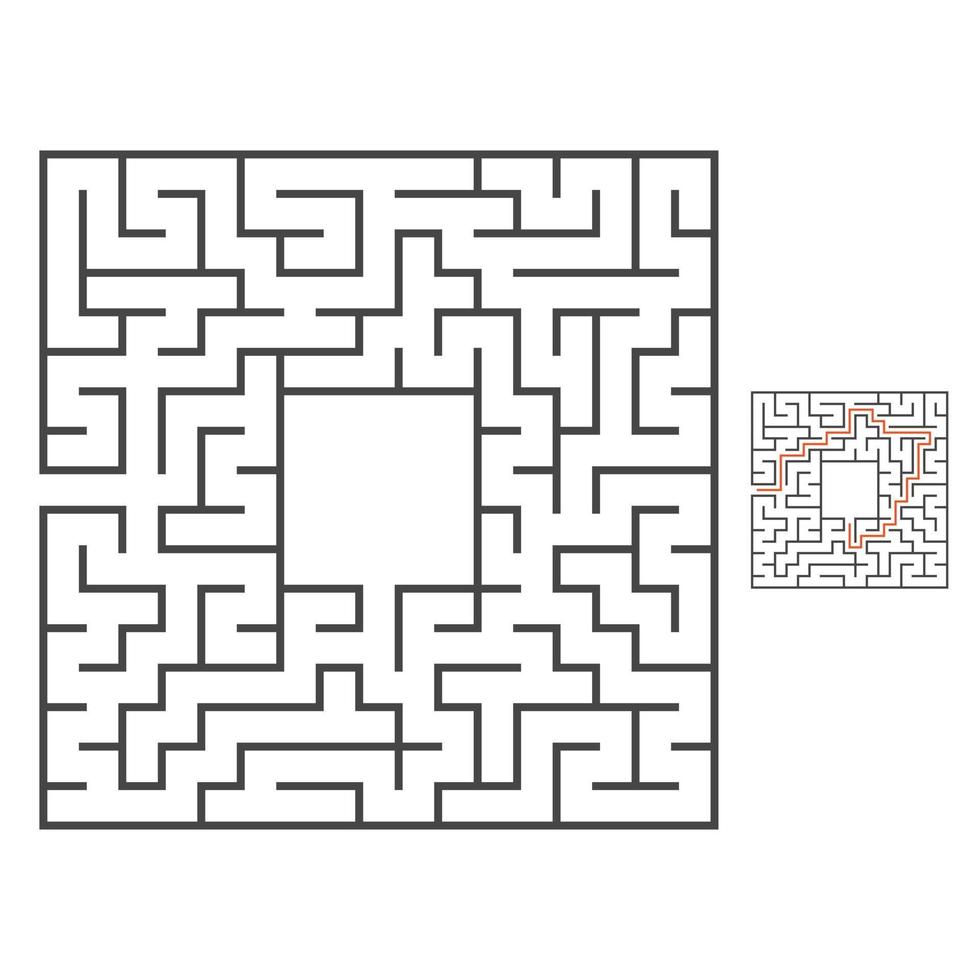 Maze for kids. Puzzle for children.  Labyrinth conundrum. vector