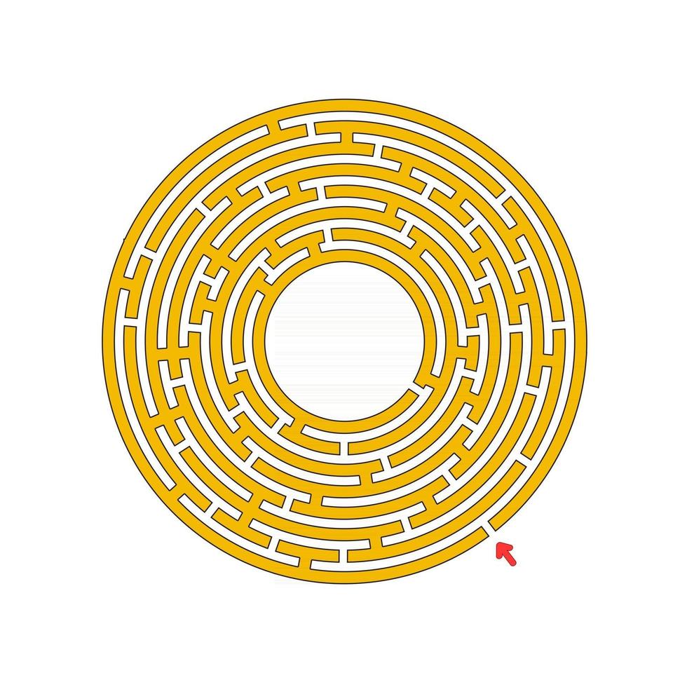 Maze for kids. Puzzle for children.  Labyrinth conundrum. vector