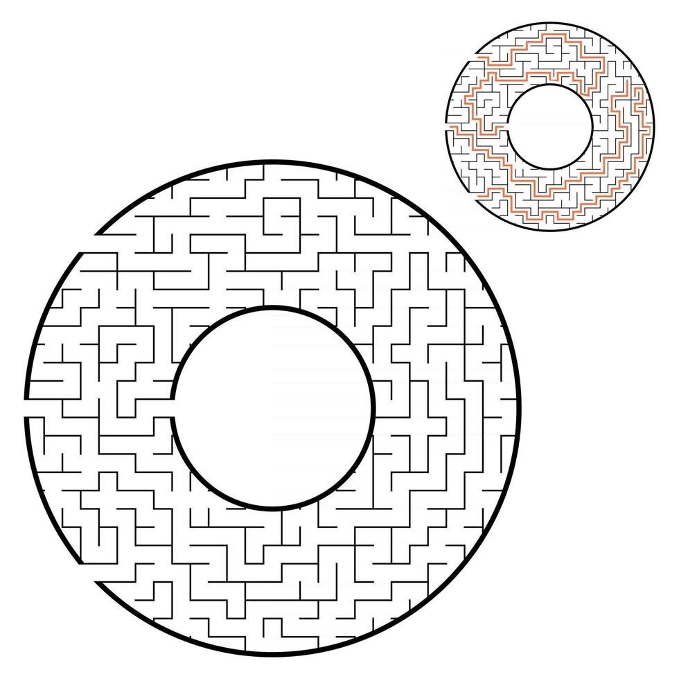 Maze for kids. Puzzle for children.  Labyrinth conundrum. vector