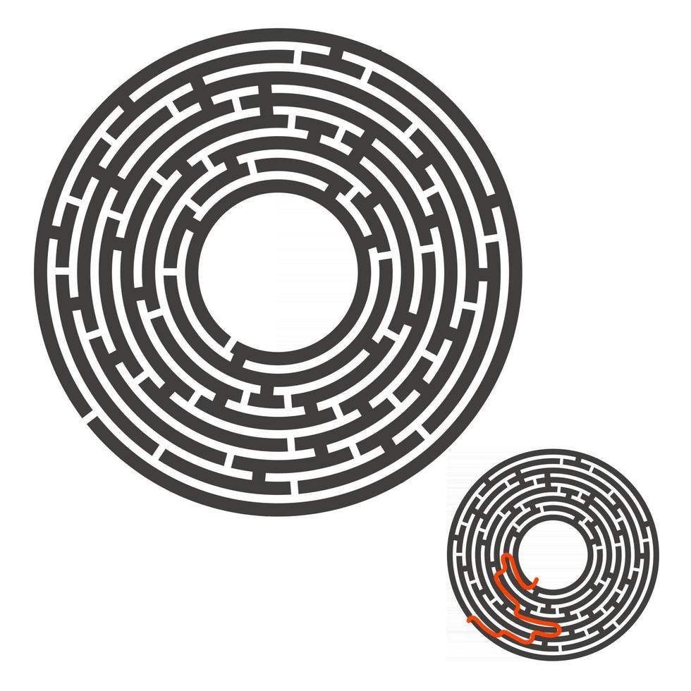 Maze for kids. Puzzle for children.  Labyrinth conundrum. vector