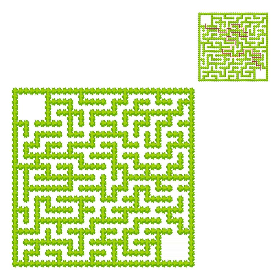 Maze for kids. Puzzle for children.  Labyrinth conundrum. vector