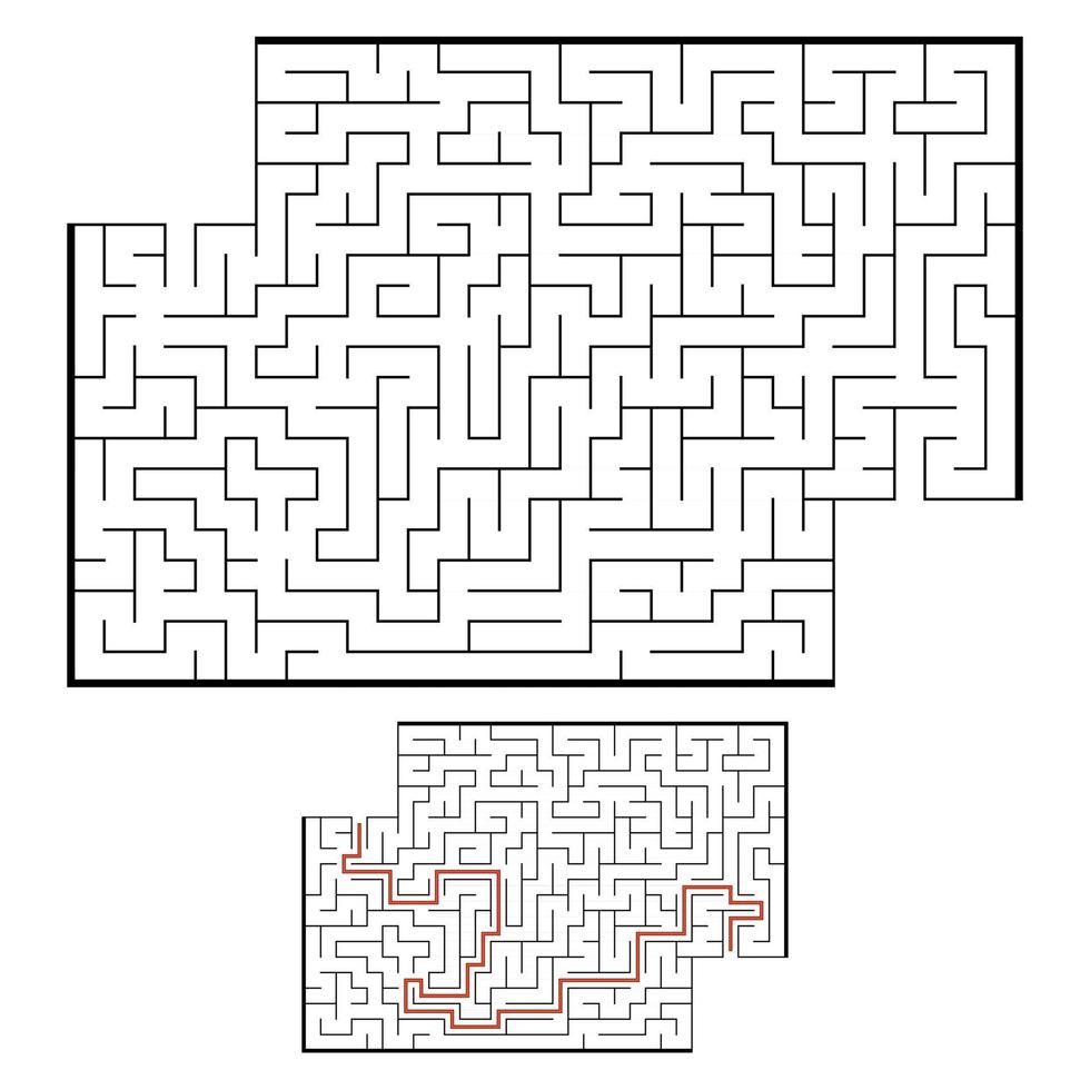 Maze for kids. Puzzle for children.  Labyrinth conundrum. vector