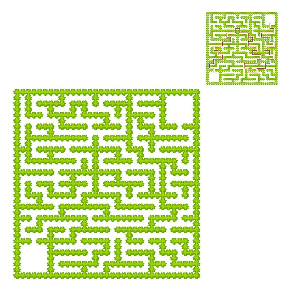 Maze for kids. Puzzle for children.  Labyrinth conundrum. vector