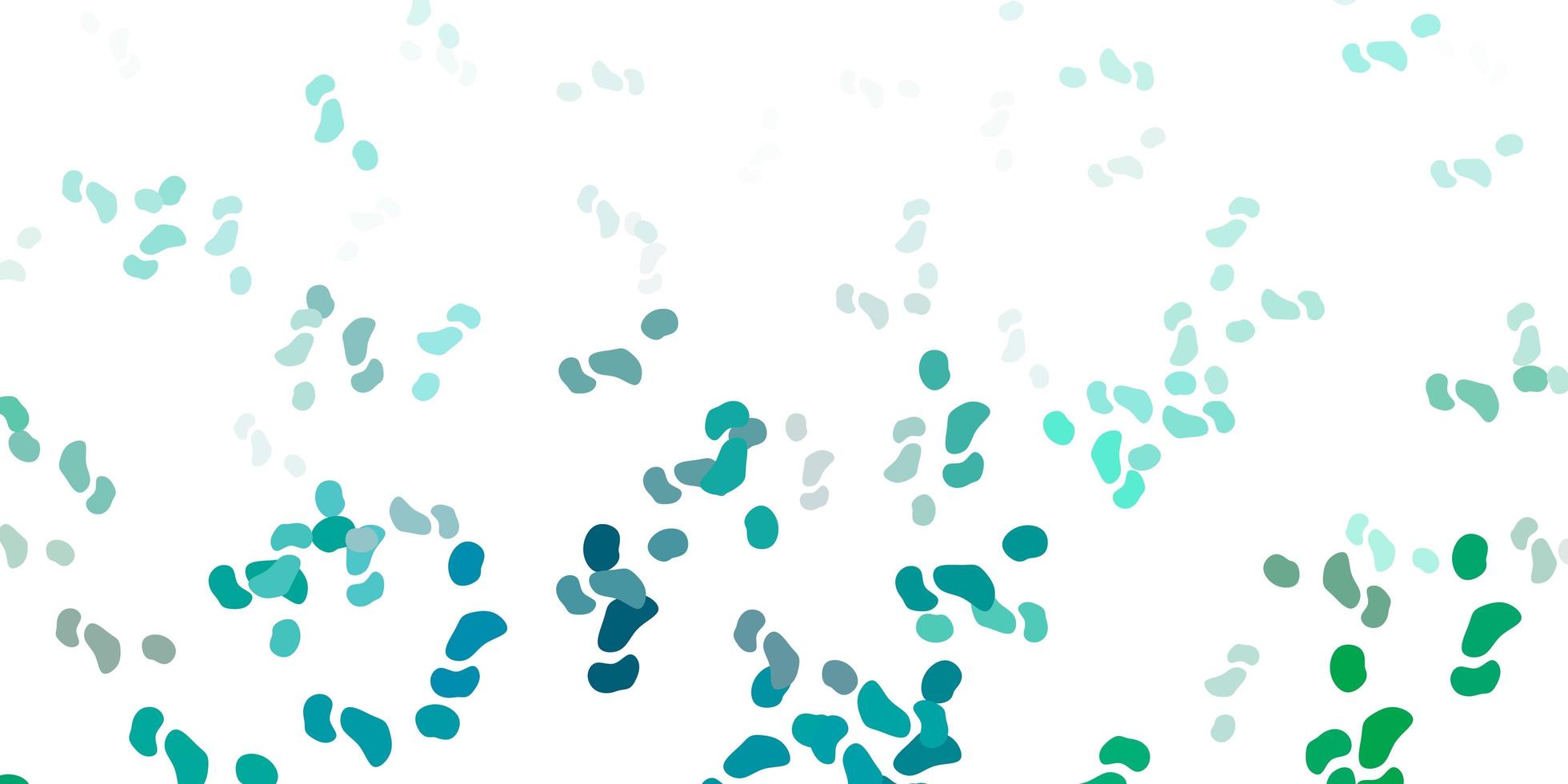 Light green vector background with random forms