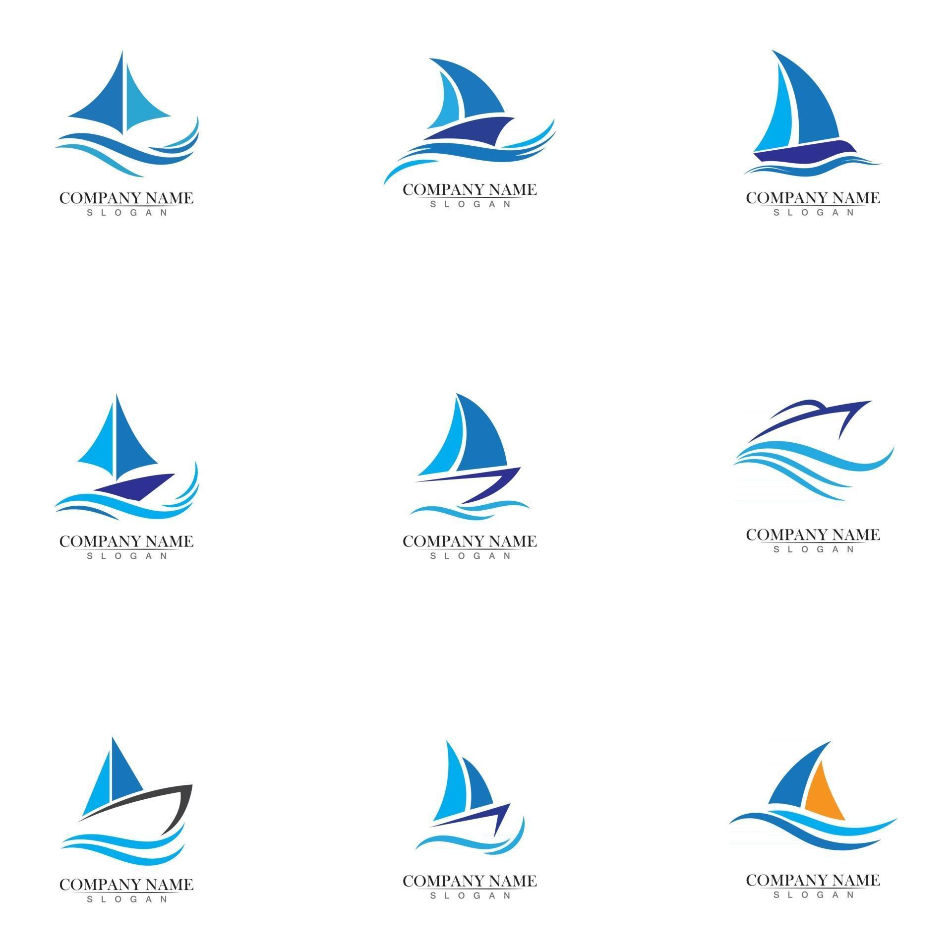 Ocean cruise liner ship silhouette simple linear logo 2955416 Vector ... Simple Ship Silhouette