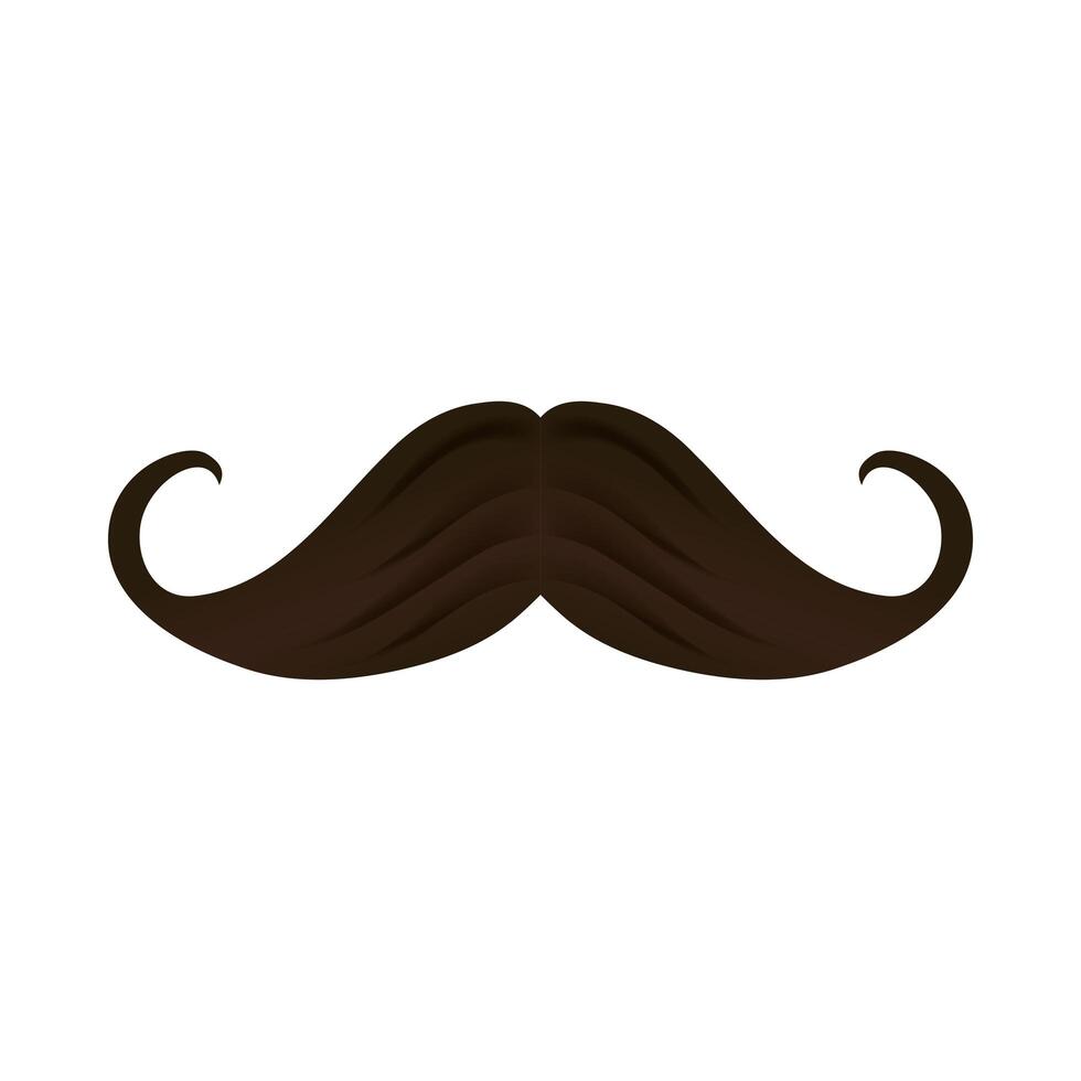 Isolated mustache icon vector design