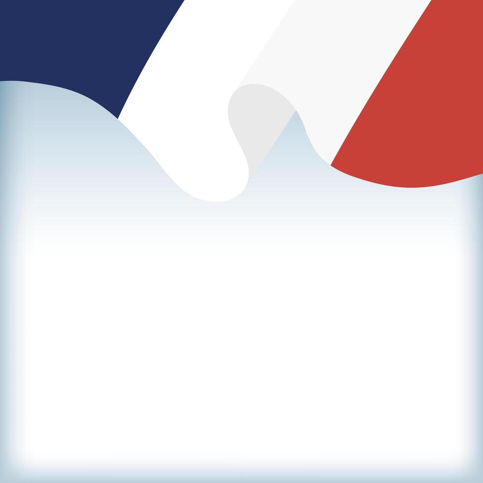 france flag of happy bastille day vector design